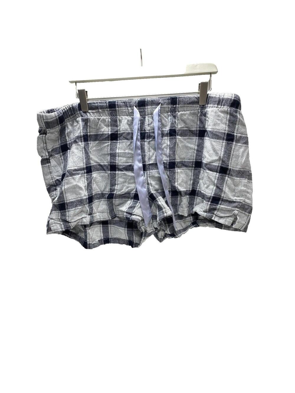 XL Plaid PJ Shorts Plus Size GUC Cozy Stylish Comfortable Lounge Sleepwear